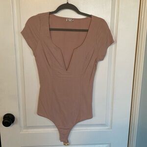EUC! Intimately free people deep v structured bodysuit